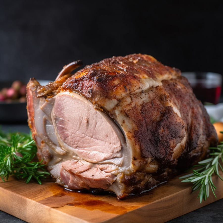 Slow-Roasted Bone-In Pork Rib Roast